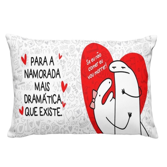 Almofada Decorativa Dia dos Namorados Meme Florks Para Ti - Fran Adesivos  de Parede