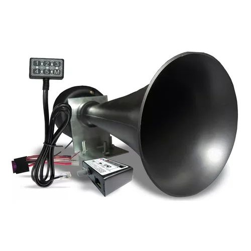Sirene Tipo Rontan Viatura Policia Bombeiro 6 Sons Megafone | Shopee Brasil