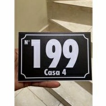 Placa Número Residência 10x15cm Personalizado