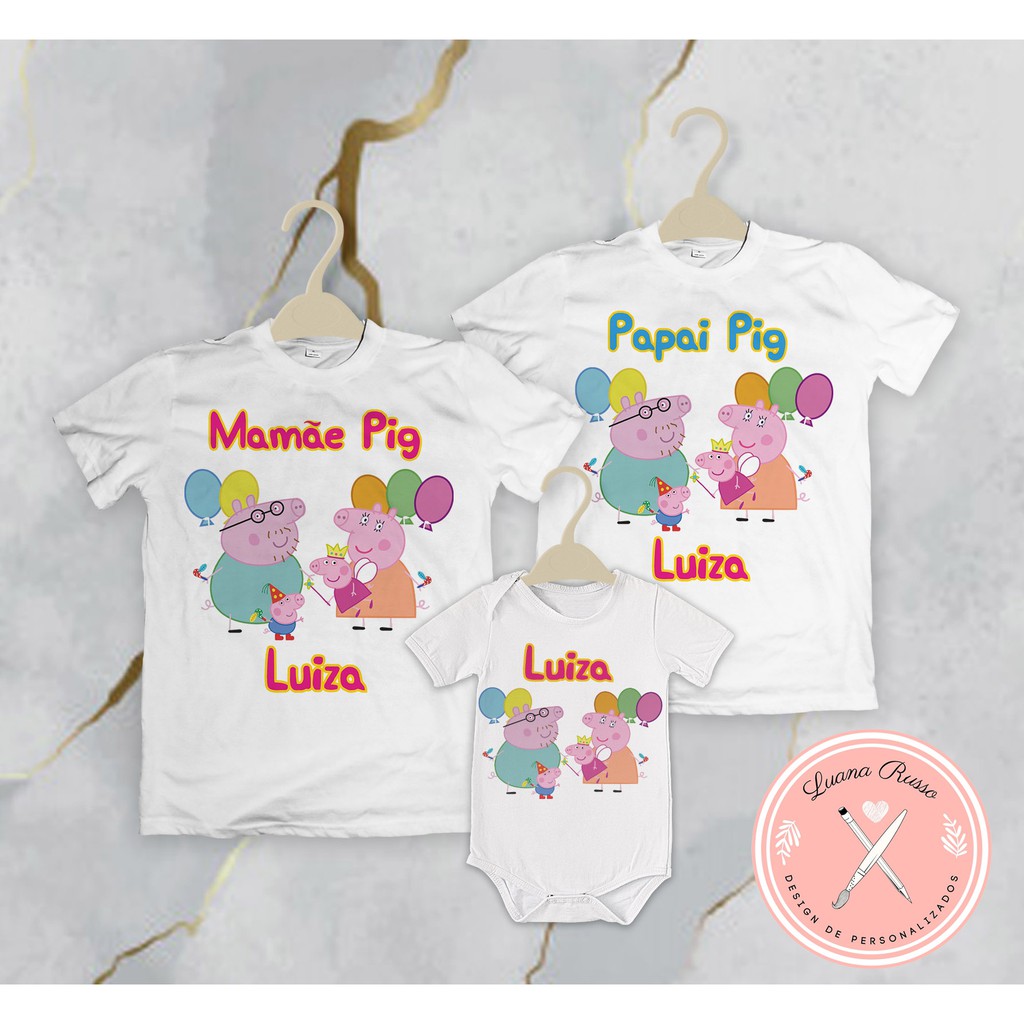 Camisetas peppa pig personalizadas online