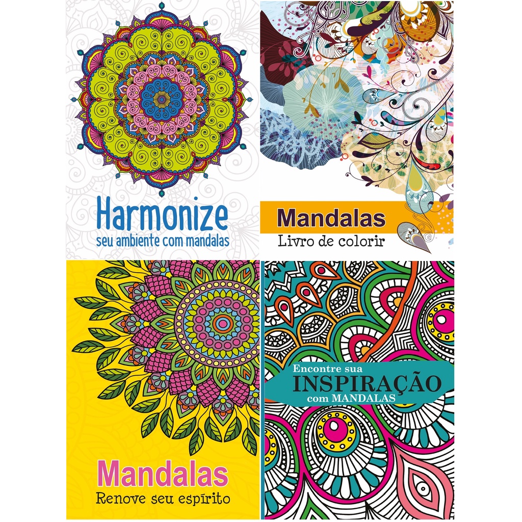 Compra online de 1pc desenho pintado à mão mandalas padrão livro para  colorir para mulheres homens livros de alívio de estresse