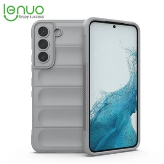 Lenuo Luxo Cor Sólida Silicone Capa Flexível Para Samsung Galaxy S22 Plus S22 Ultra Case Resistente Ao Impacto Rebound Todos Inclusos Traseira Protetora
