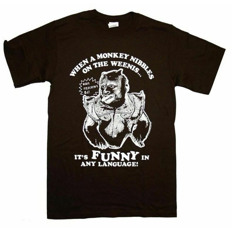 Filme Hangover 2 Dicas No Macaco De Linguagem Weenis Camiseta Gildan ...