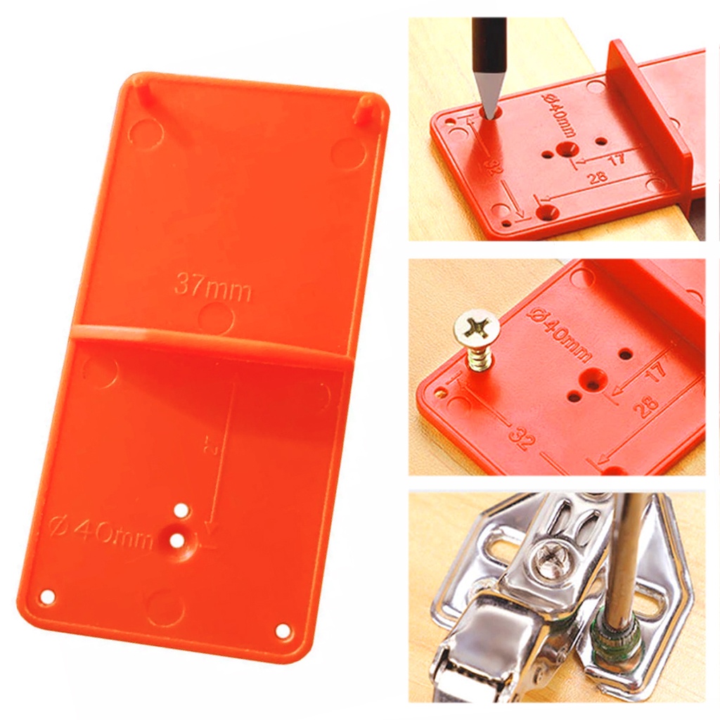 Gabarito Dobradiça Caneco Guia De Furação Portas Madeira