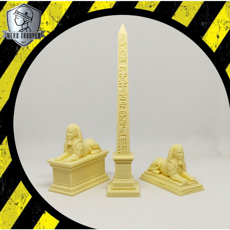 Miniaturas RPG peças para cenários em geral - ESFINGE / SPHINX / OBELISCO / OBELISK - 28mm