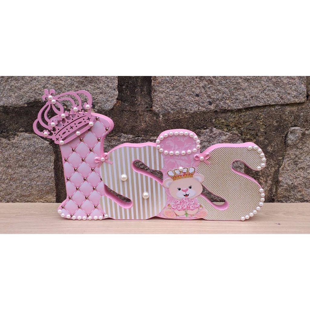 Isis - Nome Isis - ursinha princesa - nome decorado - nome ...