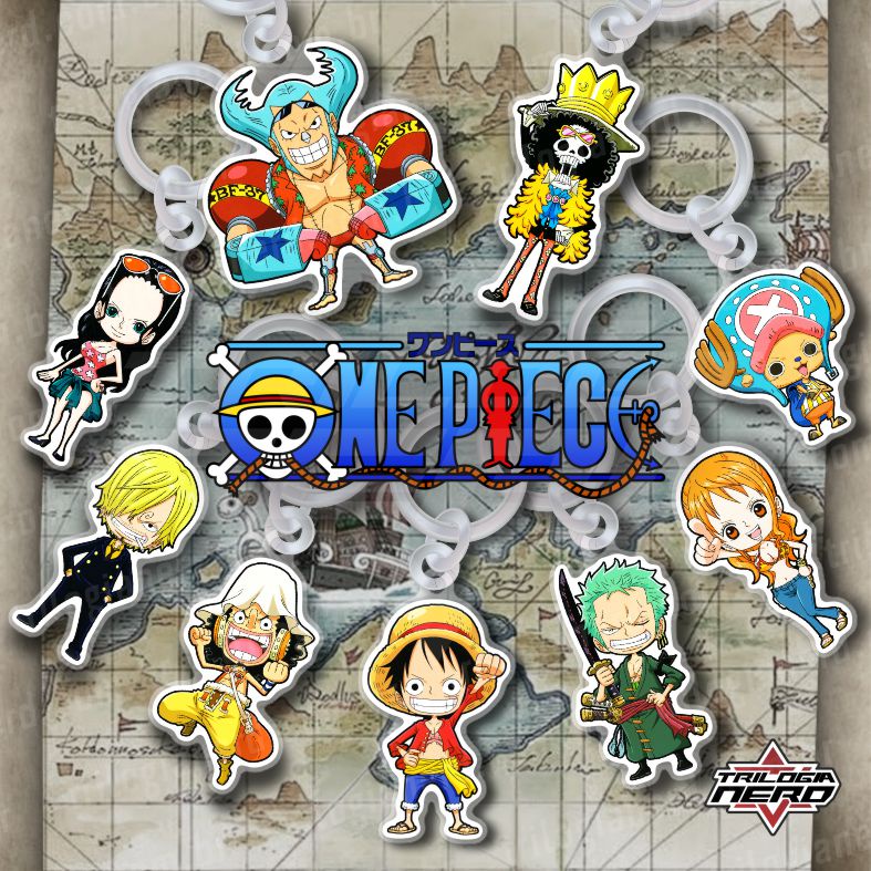 One Piece Chaveiros - Os Melhores Acessórios