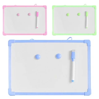 Lousa Quadro Branco 30x20cm Magnético Caneta Com Apagador Didático Anotação Planner