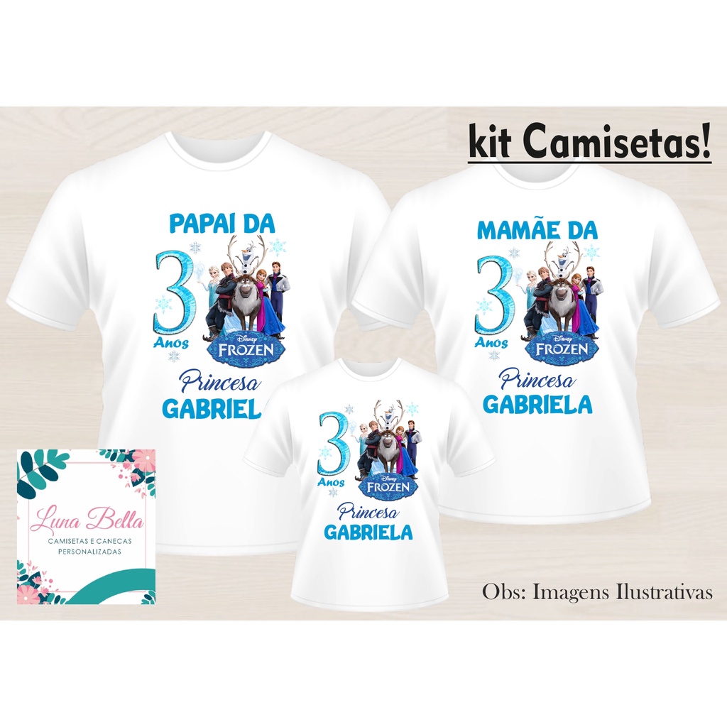 Camisetas personalizadas 2024 frozen