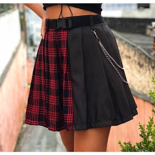 saia kilt xadrez com fundo preto