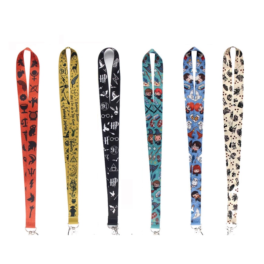 Cordão Crachá Harry Potter Chaveiro Lanyard Presente