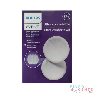 Discos Absorventes Descartáveis Para Seios Philips Avent - SCF254/24