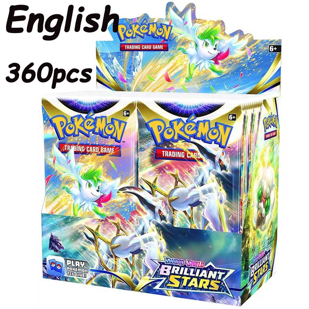 360pçs/Caixa Cartas De Pokémon Troca Sol E Lua Jogo De Em Inglês Evolução Impulsionador Colecionáveis Brinquedos Infantis Presente