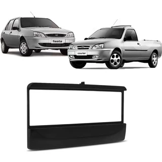 Contra Frente 1 Din Ford Fiesta E Courier 1996 A 2002 - Preta
