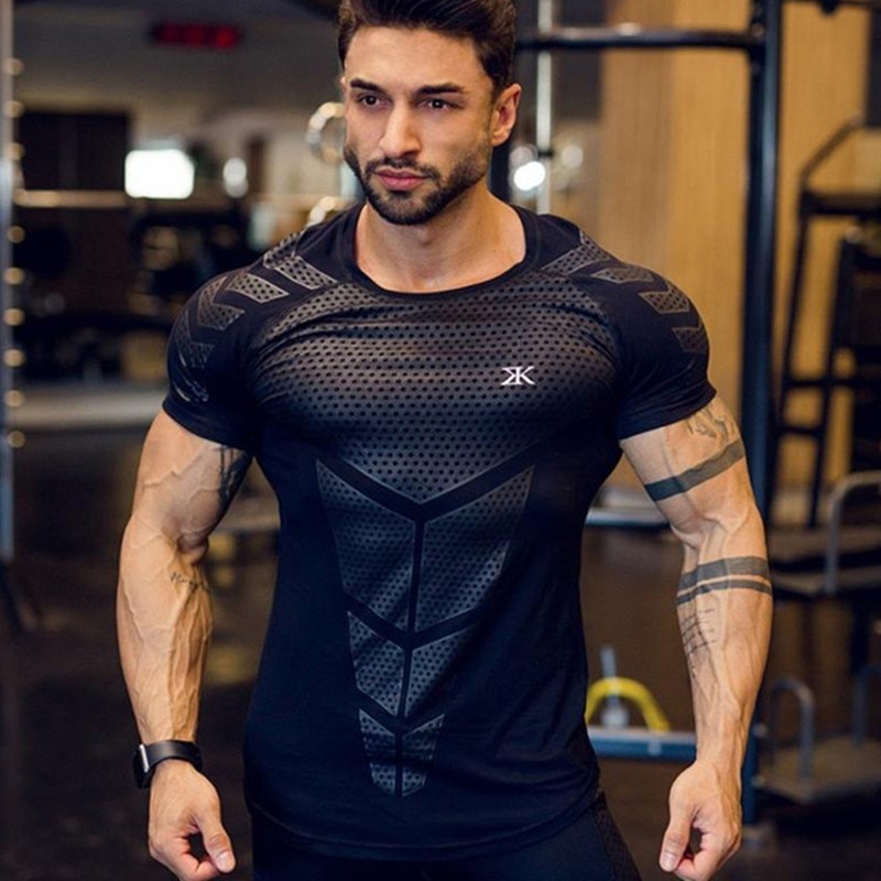 Conjunto de roupa esportiva de compressão masculina, 7 peças