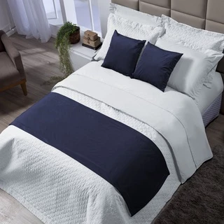 Kit Cobre Leito Coleção Tous Les Jours Liso para Cama Solteiro Dupla Face em Tecido Percal 200 fios Tecido 100% algodão Super Macio Aconchegante em Cores Elegantes para Box