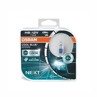 Par de Lâmpada Osram Cool Blue Intense H8 4800K 12V 35W