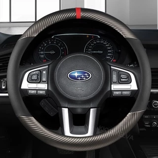 Capa Antiderrapante Para O Volante Do Carro Em Couro Legado Subaru Forester XV BRZ WRX Acessórios Automotivos De Alta Qualidade 38CM