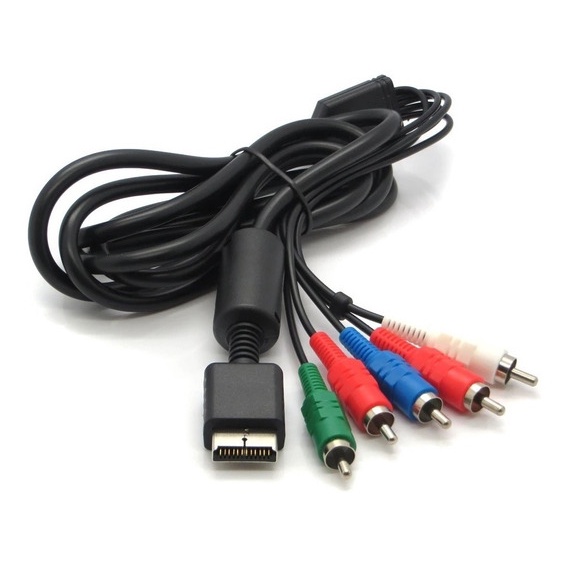TENINYU PS3 Cavo Componente Compatibile Con PS2/PS3/PS3 Slim HDTV-READY TV HD COMPONENT AV CABLE 5-WIRE 6FT Nero - Foto 2