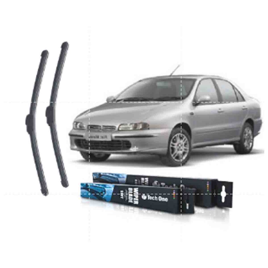 Kit Palhetas Limpador Parabrisa Fiat Marea 1998 a 2007
