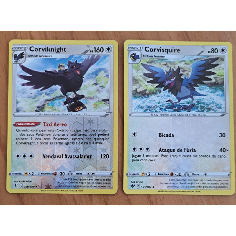 Dizem que o Corviknight é o Pokémon mais forte que habita os céus