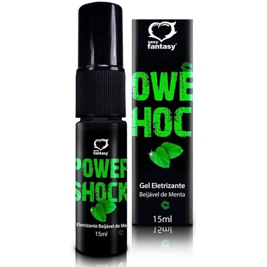 Power Shock Beijável Spray Eletrizante 15ml Sabor Menta Promoção ...