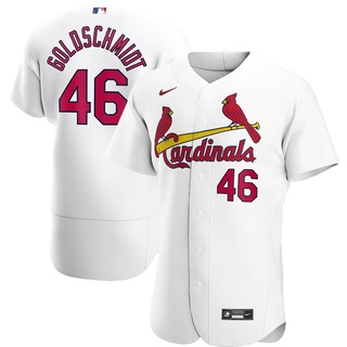 Nike Men's Replica St. Louis Cardinals Paul Goldschmidt #46 White Cool Base  Jersey