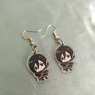 2023 Nova Chegada Anime Ataque aos Titãs Personagens Artesanato Epóxi  Acrílico Fish Hook Dangles Brincos - AliExpress