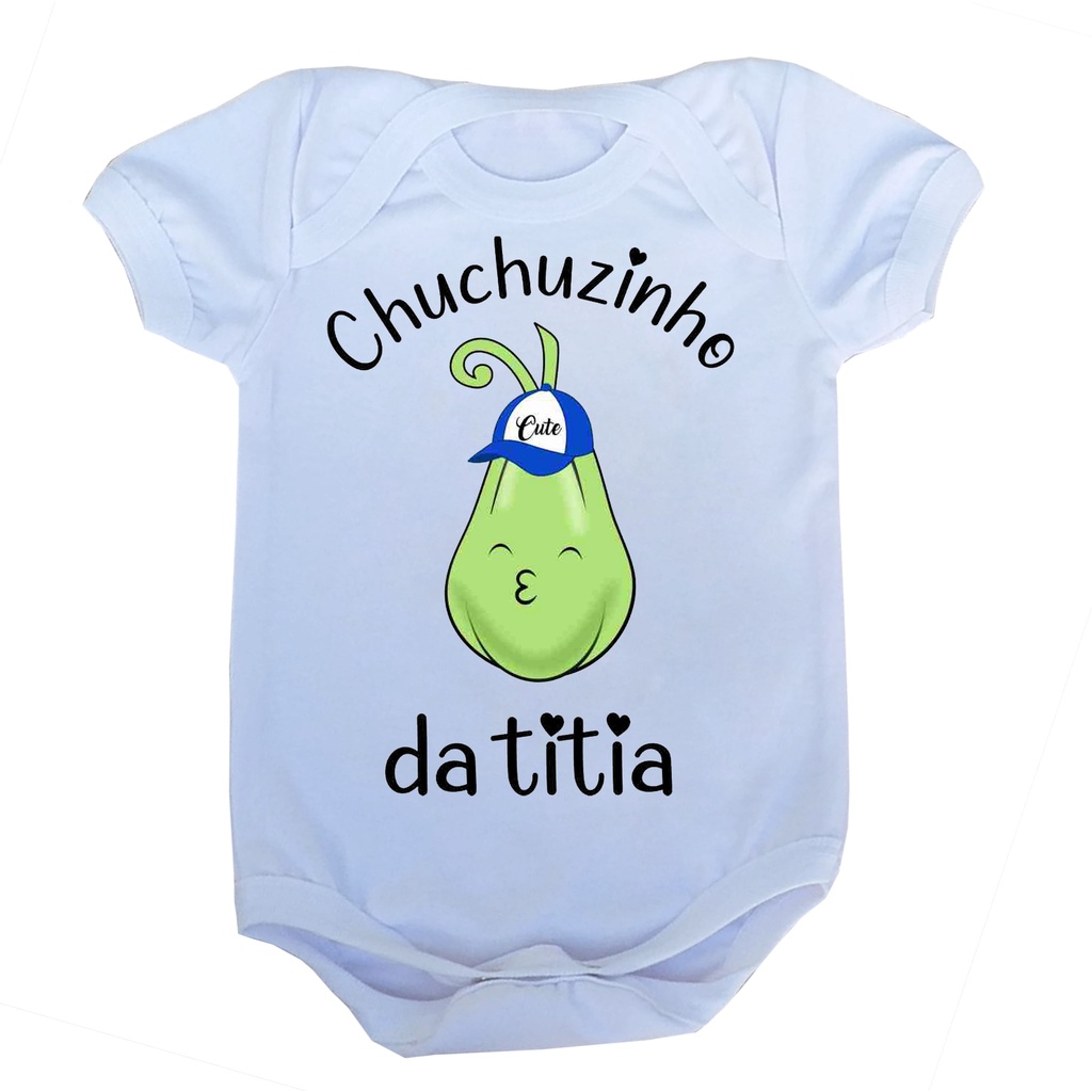 Body Bebe Personalizado Chuchuzinho Da Titia | Shopee Brasil