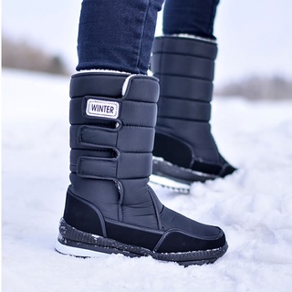 ☬ ▫ Bota De Inverno Masculina Plataforma Antiderrapante Impermeável/Botas De Neve De Algodão Quente De Pelúcia