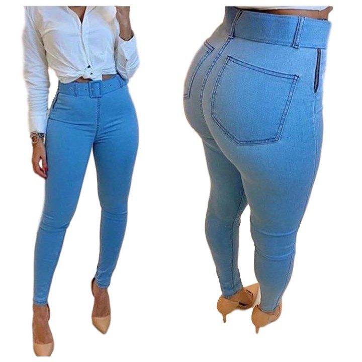 Calça jeans com elastano 2024 feminina