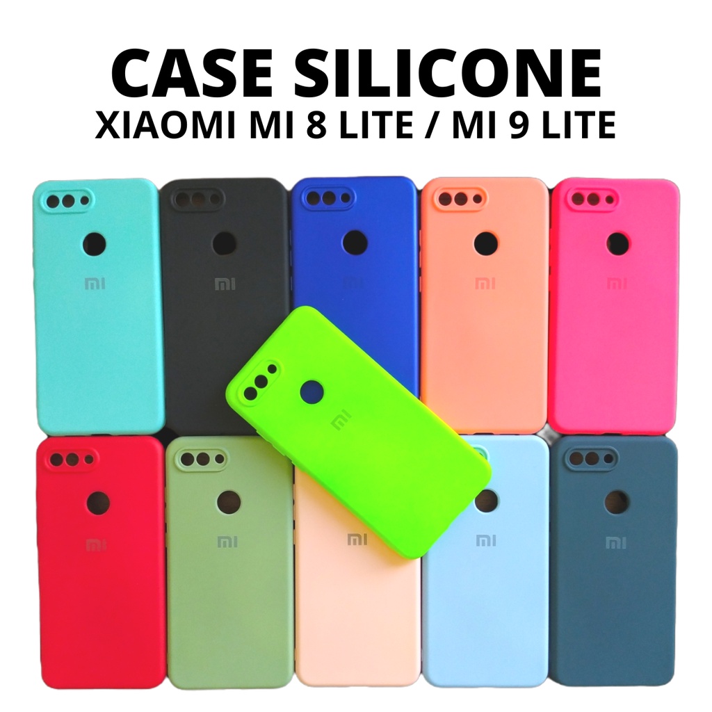 Case Capinha Silicone Camurça Veludo Xiaomi Mi 8 9 Lite Capa Aveludada