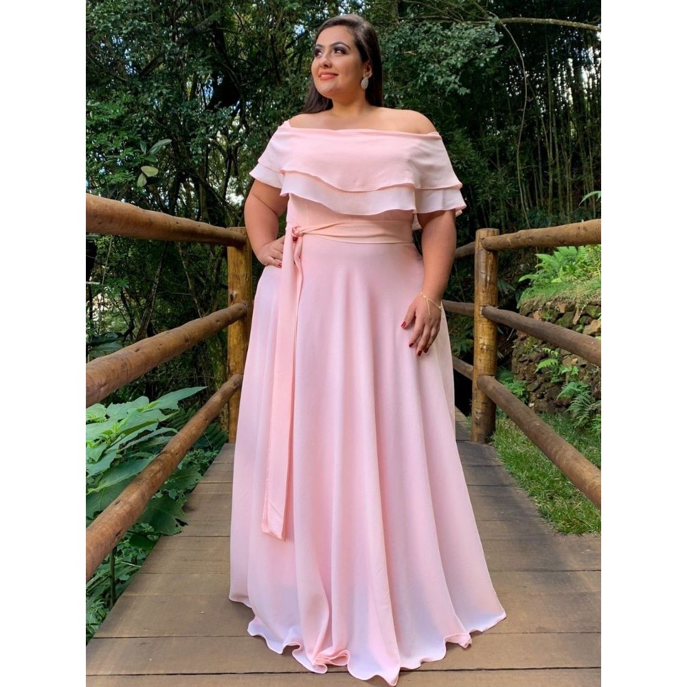 Roupa de madrinha de casamento store plus size