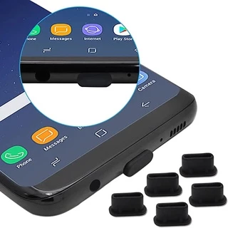 5x Proteção Silicone Contra Poeira e Agua Type-C Typec Notebook Smarthphone tipo c