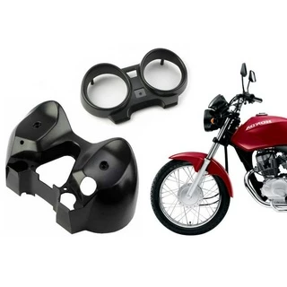 Carcaça Capa Painel Preta Superior Inferior Honda Cg Titan Cargo 150 De 2004 Ate 2008