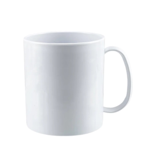 Caneca Branca De Plástico Polímero 325ml Para Sublimação | Shopee Brasil