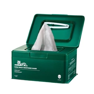 vt cosmetics pro cica daily soothing mask 350g 30ea em Oferta na Shopee