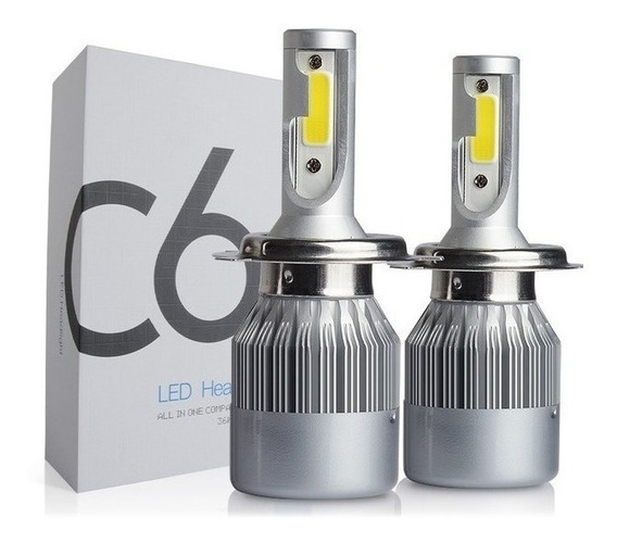 KIT Lampada H27 LED 72W 12V Farol C6 Automotiva BF | Shopee Brasil