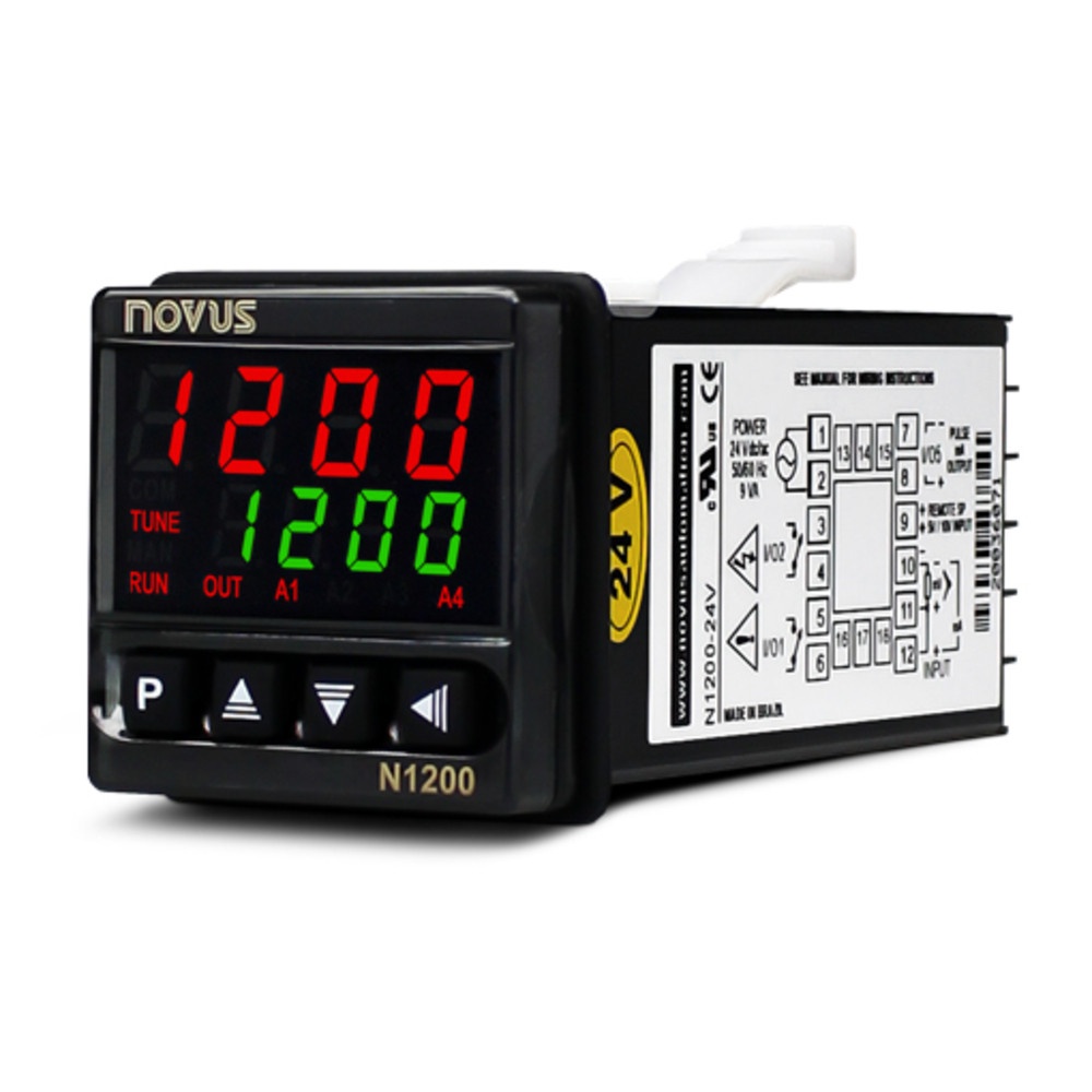 Novus Controlador de processos N 1200 220V + USB dio Digital RS485 ...