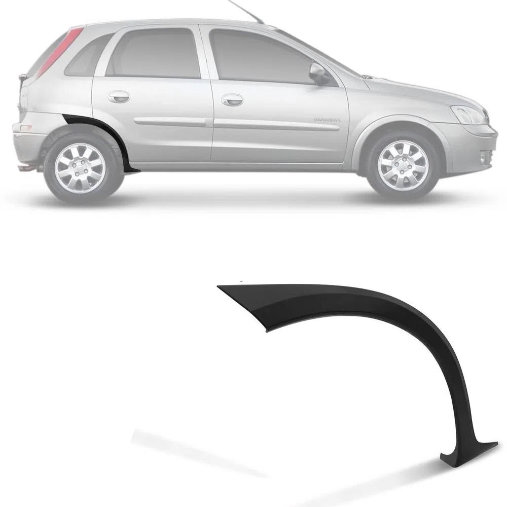 Moldura Traseira Corsa Hatch/Montana - Liso para Pintar