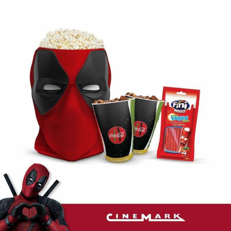 Balde Deadpool Cinemark | Shopee Brasil