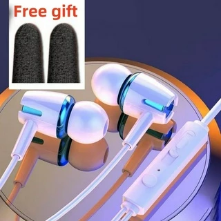 【 Free Gift 】 E18 3.5mm Super 9D Bass Wired Earphone In-Ear Hi-Fi Fone De Ouvido Com Microfone