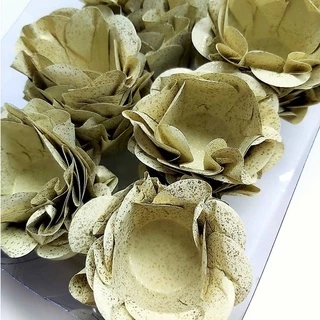 40 Forminhas Flor OURO DOURADA para Doces Finos, Docinhos, Brigadeiros