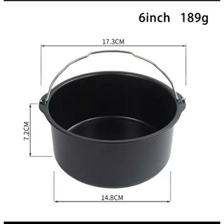 02 formas air fryer 16cm é 17cm
