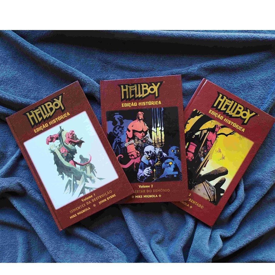 Hqs: Hellboy - Edição Histórica - Volumes 1, 2 e 3 - Mythos - Mike Mignola