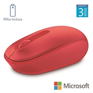 Mouse Sem Fio Microsoft Wireless Mobile 1850 Vermelho