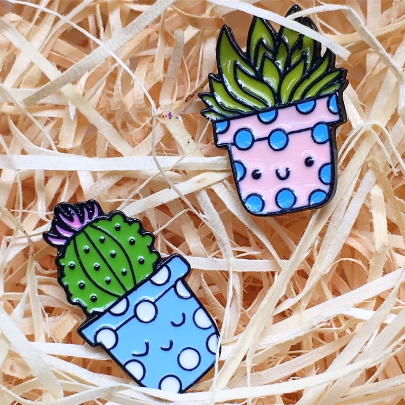 Pin/Broche Cacto e Suculenta/Plantas