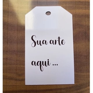 30 Tags personalizadas com sua arte Papel Fotográfico