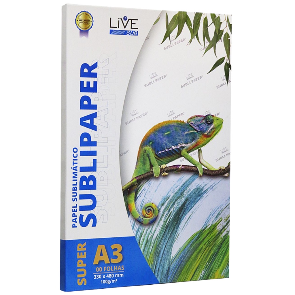 Papel Sublimático Sublipaper Super A3 33x48 Cm 100 Fls Shopee Brasil 3569