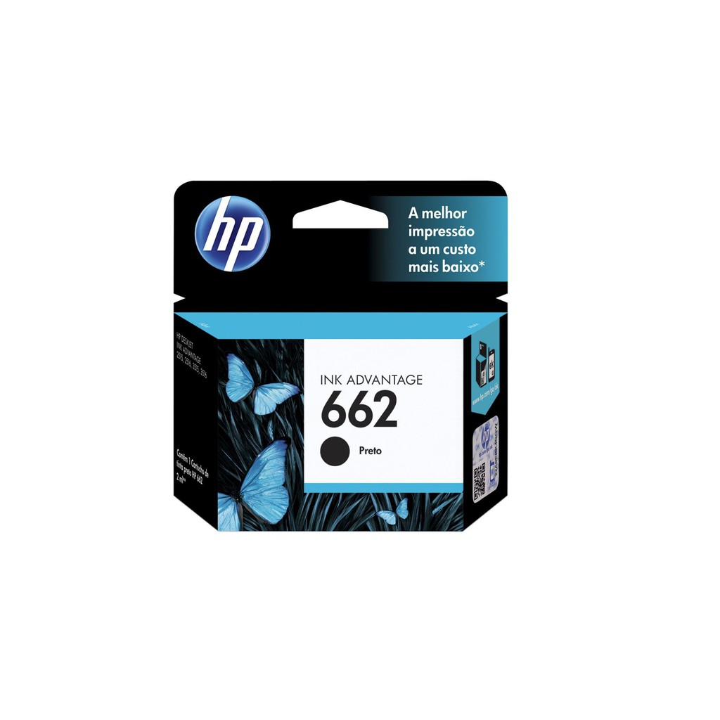 CARTUCHO HP 662 PRETO | Shopee Brasil